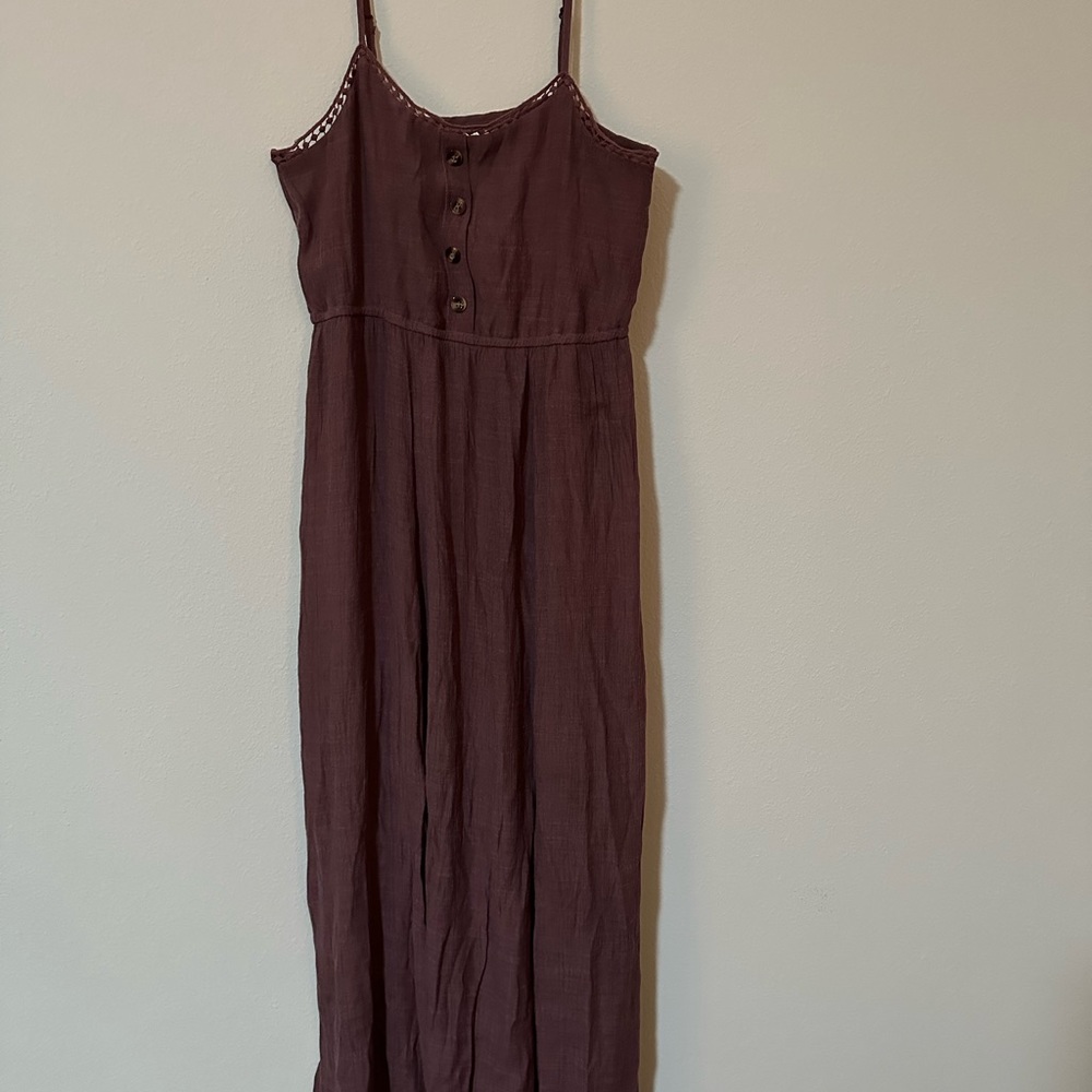 Say What? Women’s plum maxi dress size Large